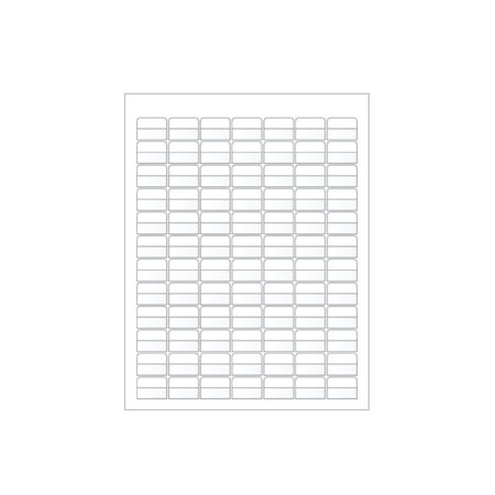 ZIPTAPE Laser Printer Label Sheet Sticker Paper - 1" W x 0.34" H , 840PK ZT-LSL-75-603-10